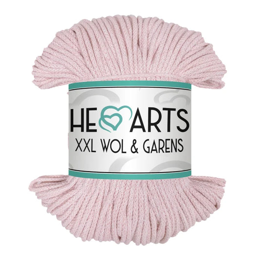 MINI Katoen 3MM BABY ROZE WIT 100m