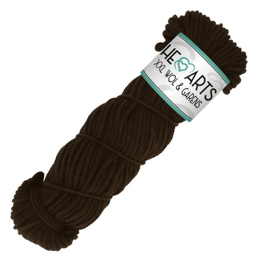 HEARTS MEDIUM 5 MM DARK CHOCOLATE 100M