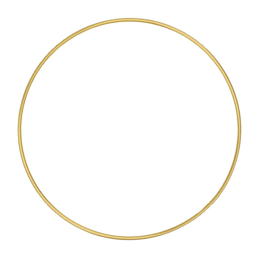 Metalen ring GOUD 10 cm
