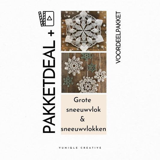 PAKKETDEAL SNEEUWVLOKKEN + GROTE SNEEUWVLOK (56cm)