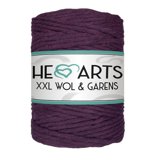 Hearts Single Twist 5MM AUBERGINE