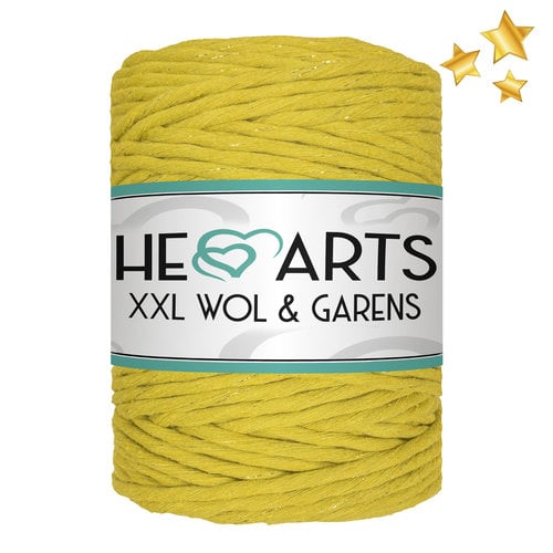 Hearts Single Twist 5MM CHARTREUSE GOLDEN