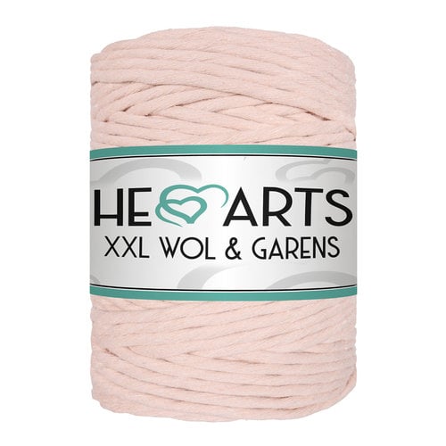 Hearts Single Twist 5MM PASTEL PEACH