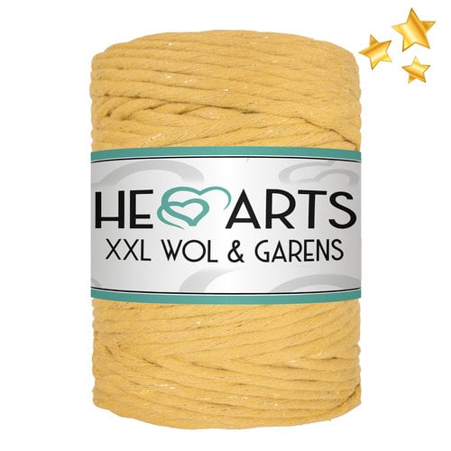 Hearts Single Twist 5MM GOLDEN OCHER