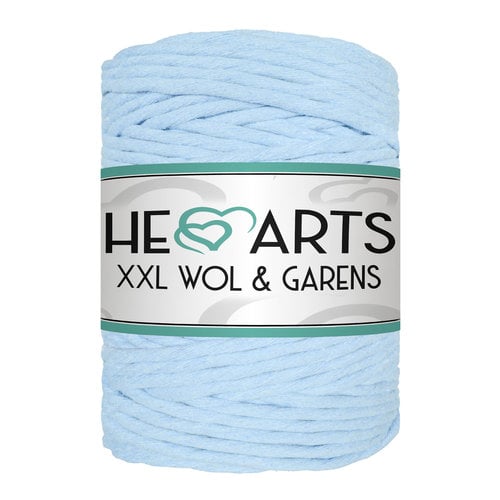 Hearts Single Twist 5MM BABY BLUE