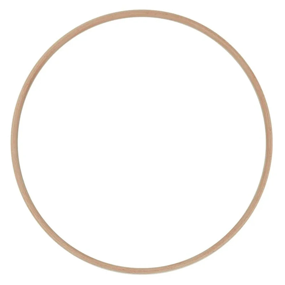 Blanke Grote Houten Ring 35 cm