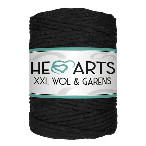 Hearts Single Twist 5MM BLACK