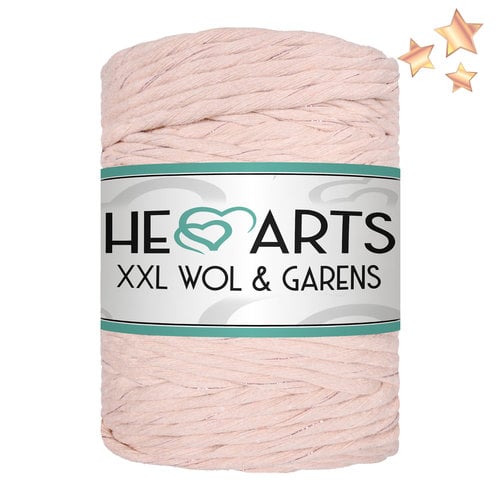 Hearts Single Twist 5MM PASTEL PEACH ROSÉ GOLD