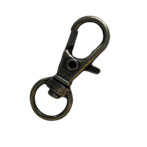 Sleutelhanger 32 x 12 mm bronskleurig