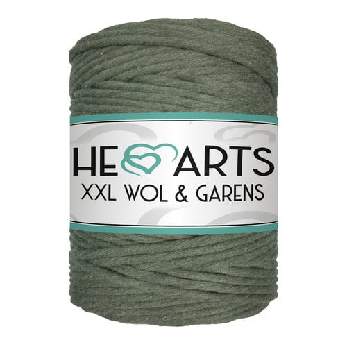 Hearts Single Twist 5MM ARMY GREEN