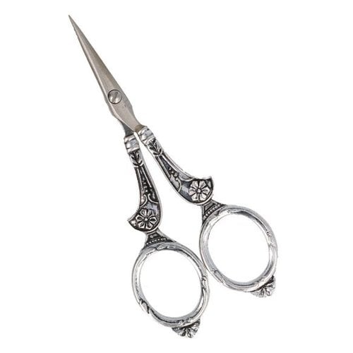 Luxe schaar met zuiver zilver verzilverd 11 cm