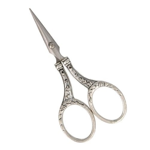 Luxe schaar met zuiver zilver verzilverd 11 cm