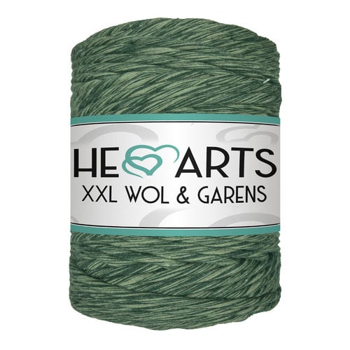 Hearts Single Twist 5MM DARK GREEN OLIVE